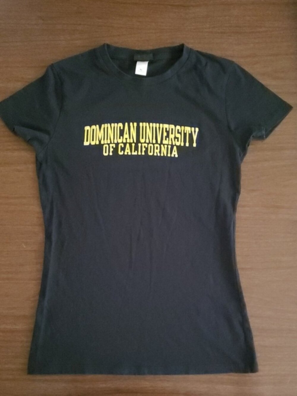 College T-Shirt Dominican University of California Women's Size XL Black
